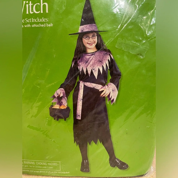 Halloween Witch 2-piece child’s Costume Size Medium (7-8) NWT - Picture 1 of 4